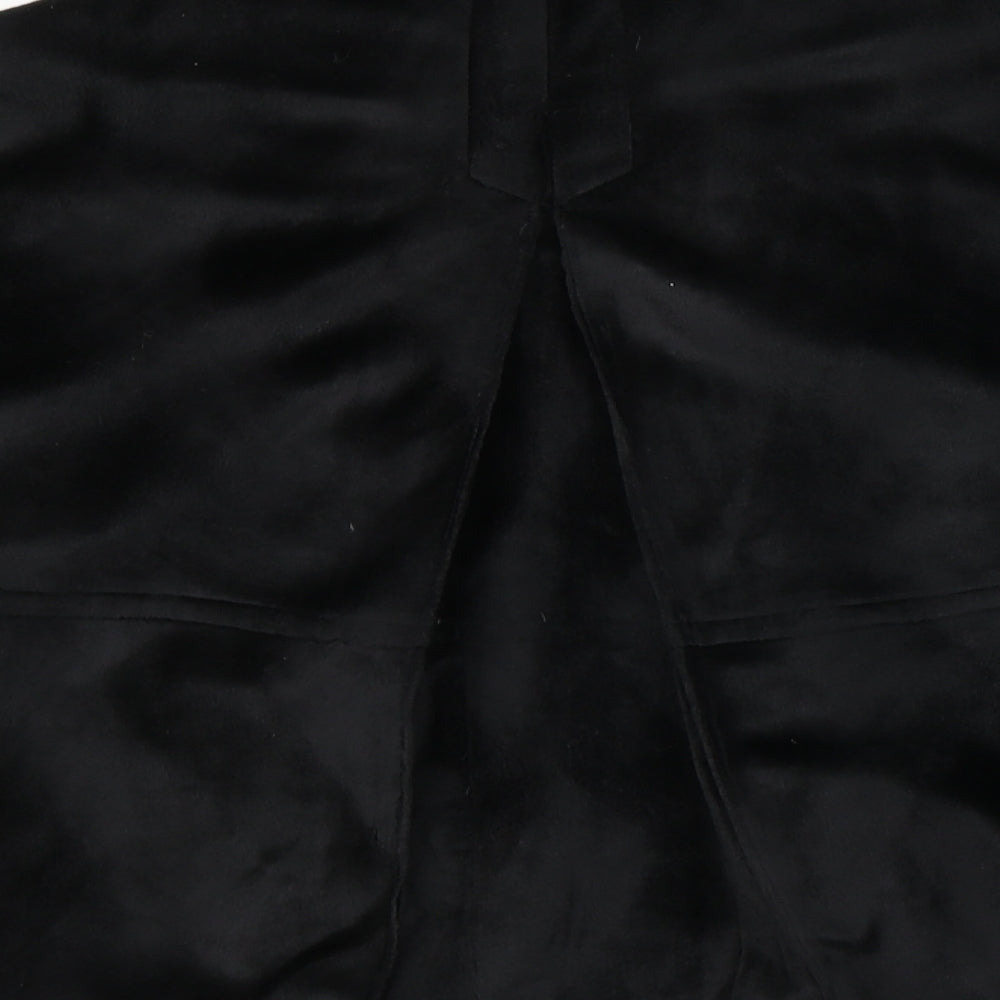 Brand and care label for Editions women’s black overcoat coat, size UK 16