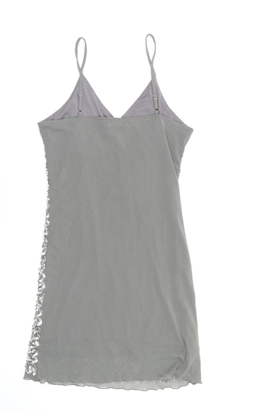 Stella Womens Grey Fit & Flare Size S