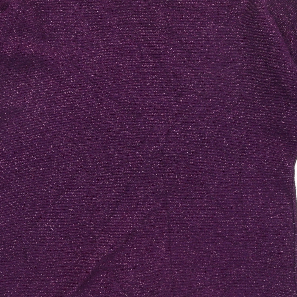 Asda George Womens Purple Basic T-Shirt Size M