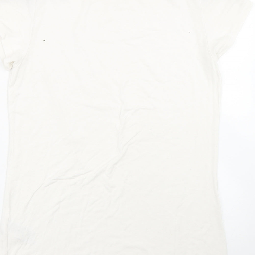 Womens UK Size 12 Very White Basic T-Shirt