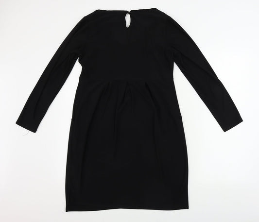 Preworn Womens Black A-Line Size 10