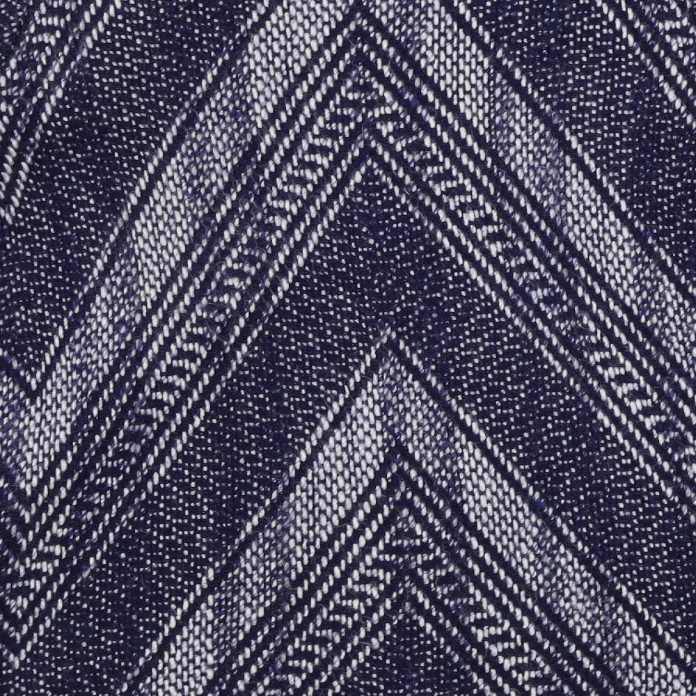 George Womens Blue Geometric Cardigan Jumper Size L