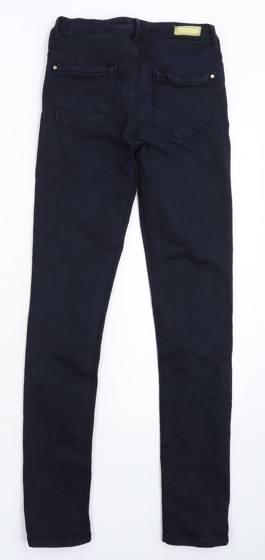 Zara Womens Blue Denim Skinny Jeans Size 8 L29 in