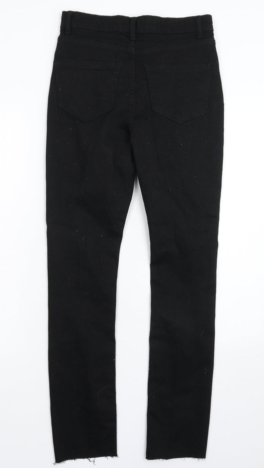 Denim & Co. Womens Black Denim Skinny Jeans Size 8 L28 in