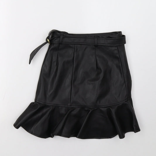 New Look Womens Black A-Line Skirt Size 6