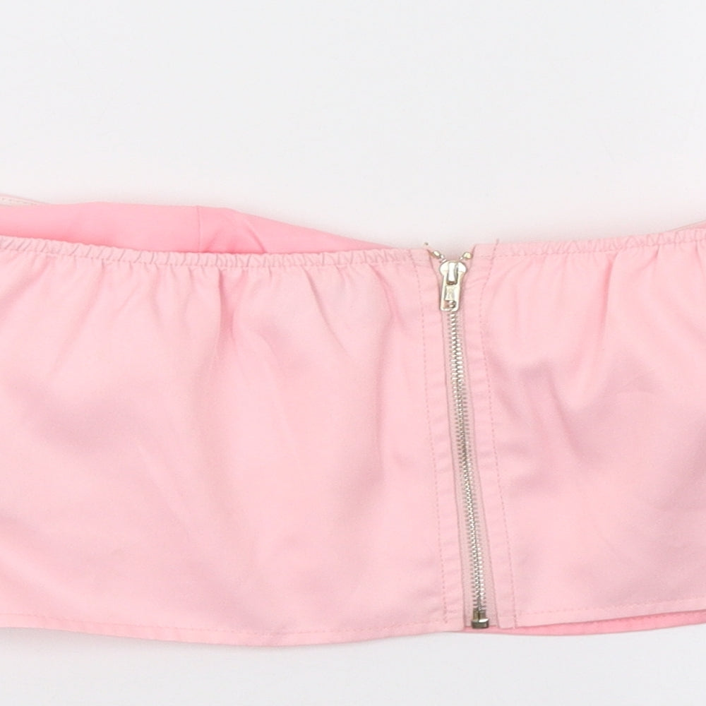 Womens UK Size 10 In the Style Pink Wrap Tank