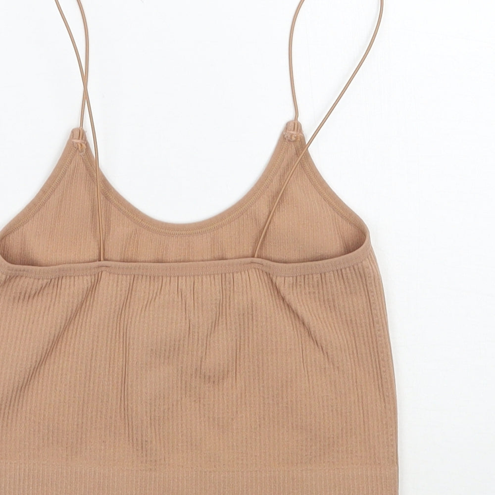 Primark Womens Beige Cropped Tank Size 2XS