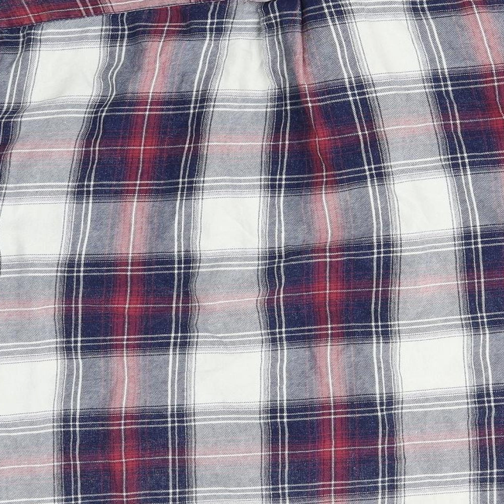 Mens UK Size L Burton Menswear Multicoloured Button-Up Long Sleeve Casual Shirt