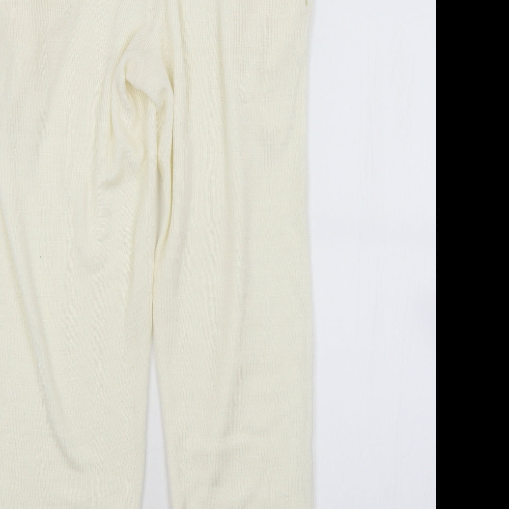 MISSAP Womens White Sweatpants Trousers Size 12 L27 in