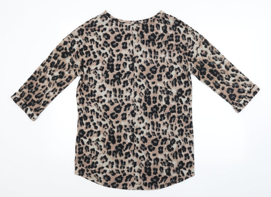F&F Womens Multicoloured Animal Print Pullover Jumper Size 10