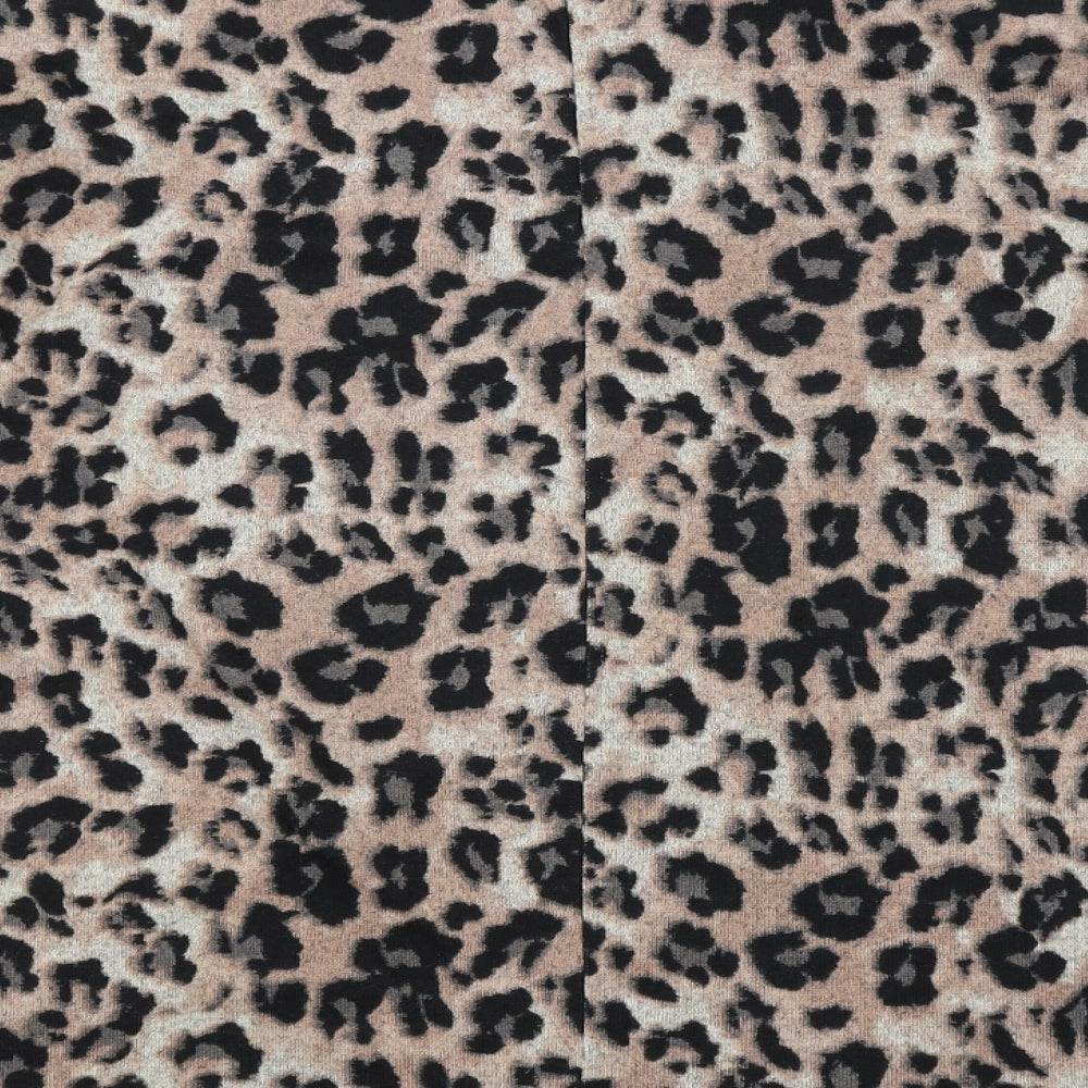 F&F Womens Multicoloured Animal Print Pullover Jumper Size 10