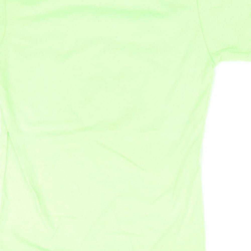 Brand and care label for Asemar boys’ green animal print basic t-shirt, size 4, years - punta cana