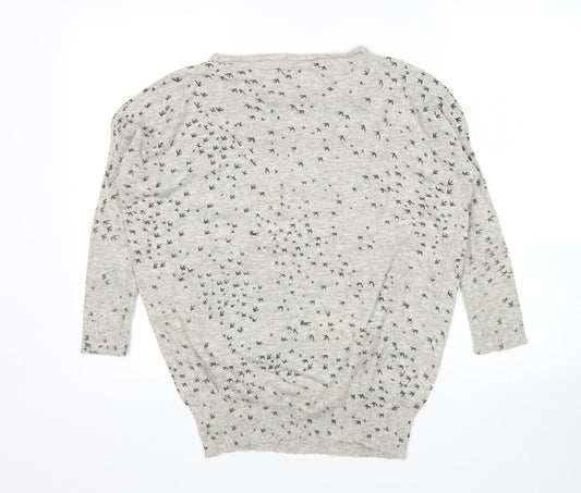 Womens UK Size S Tenki Grey Pullover Jumper