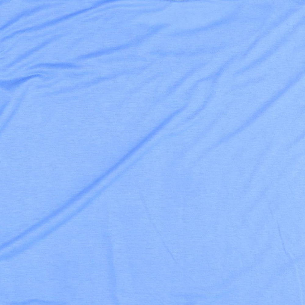 Womens UK Size 2XL Preworn Blue Basic Blouse