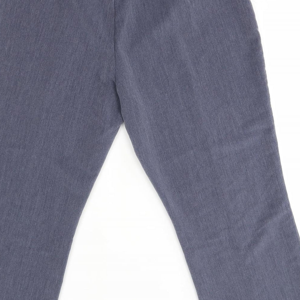 Brand and care label for Classics women’s blue trousers, size UK 18, 24-inch leg