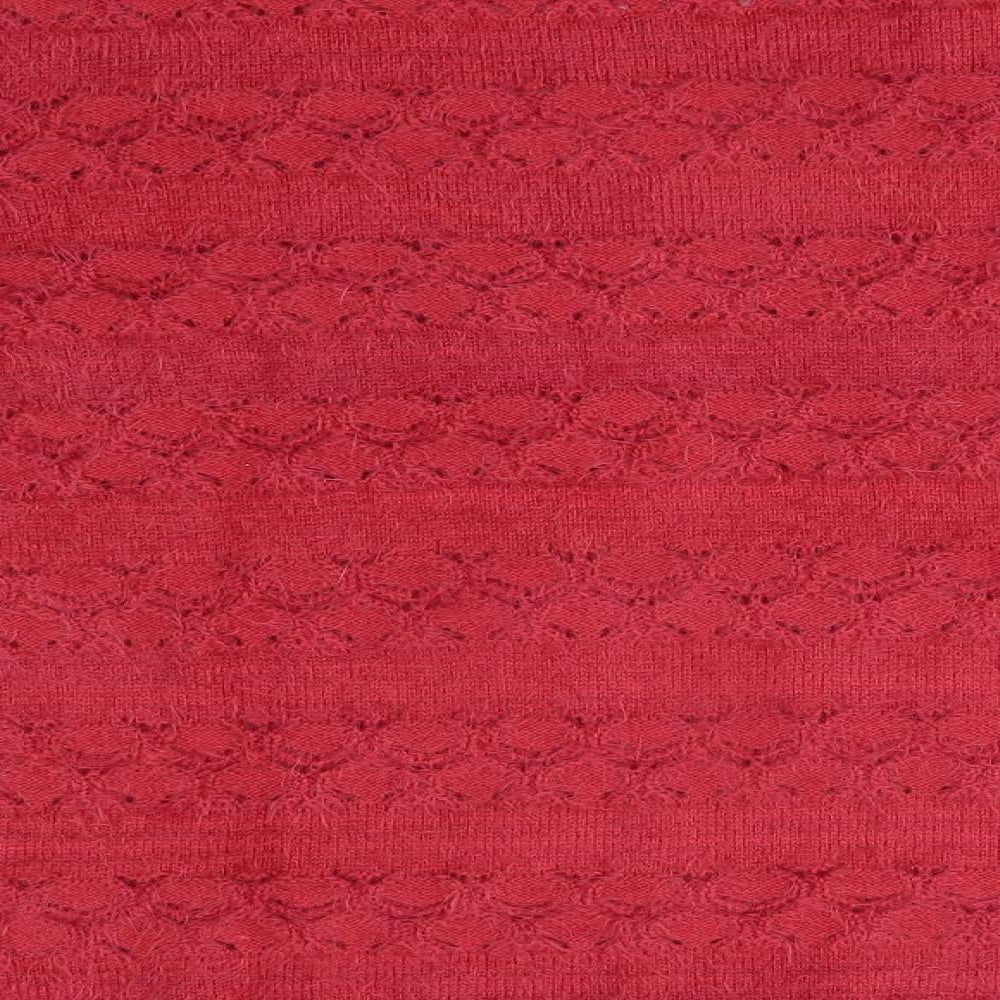 Brand and care label for Damart women’s red jumper, size UK 20