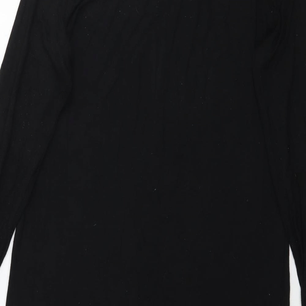 SheIn Womens Black T-Shirt Dress Size S