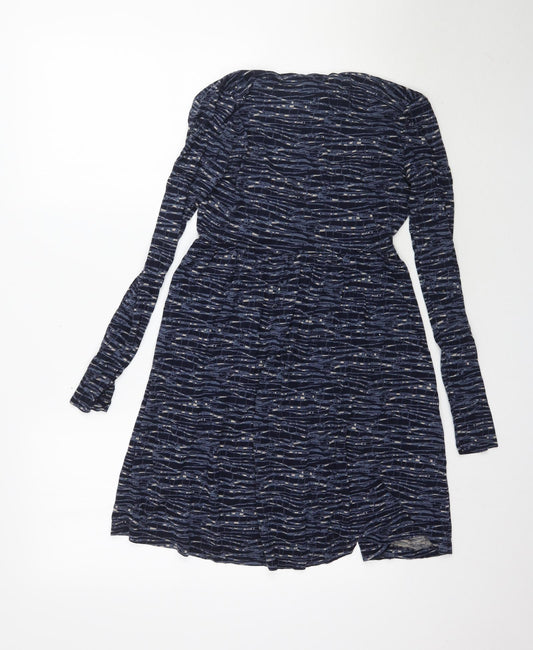 H&M Womens Blue Wrap Dress Size S