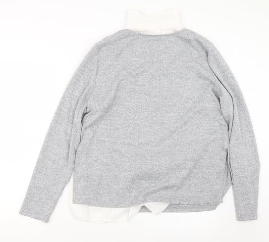 C&A Womens Grey Knit Pullover Jumper Size 14