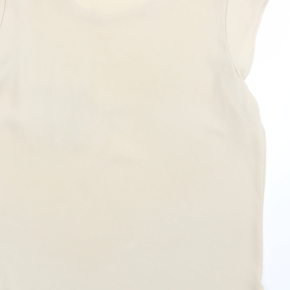 Autograph Womens Beige Basic Blouse Size 12