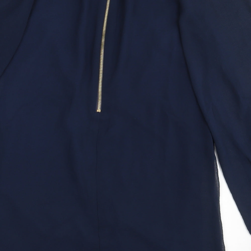 Miss Selfridge Womens Blue A-Line Size 10