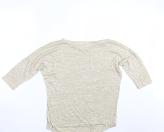 Womens UK Size 10 NEXT Gold Pullover Sweatshirt