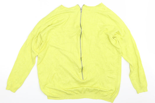 Atmosphere Womens Yellow Pullover Jumper Size M