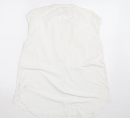 Womens UK Size 14 NEXT Ivory Basic Blouse