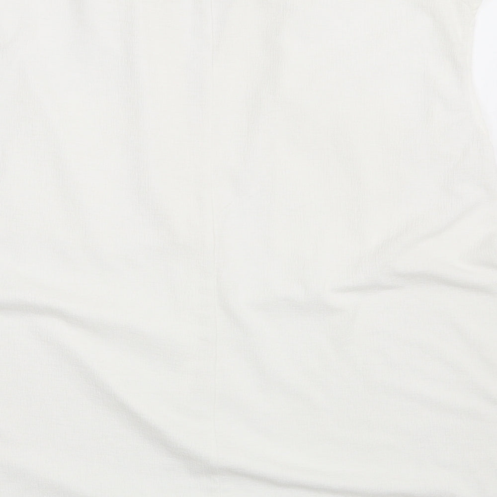 Womens UK Size 14 NEXT Ivory Basic Blouse