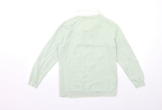 Womens UK Size 12 Bonmarché Green Pullover Jumper