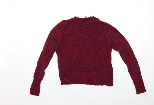 Womens UK Size S H&M Red Pullover Jumper