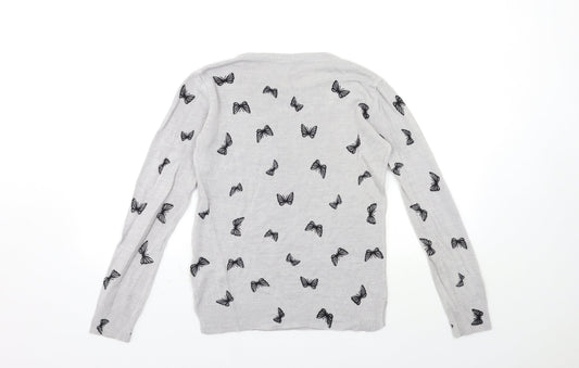 Womens UK Size 6 Marks and Spencer Grey Pullover Jumper