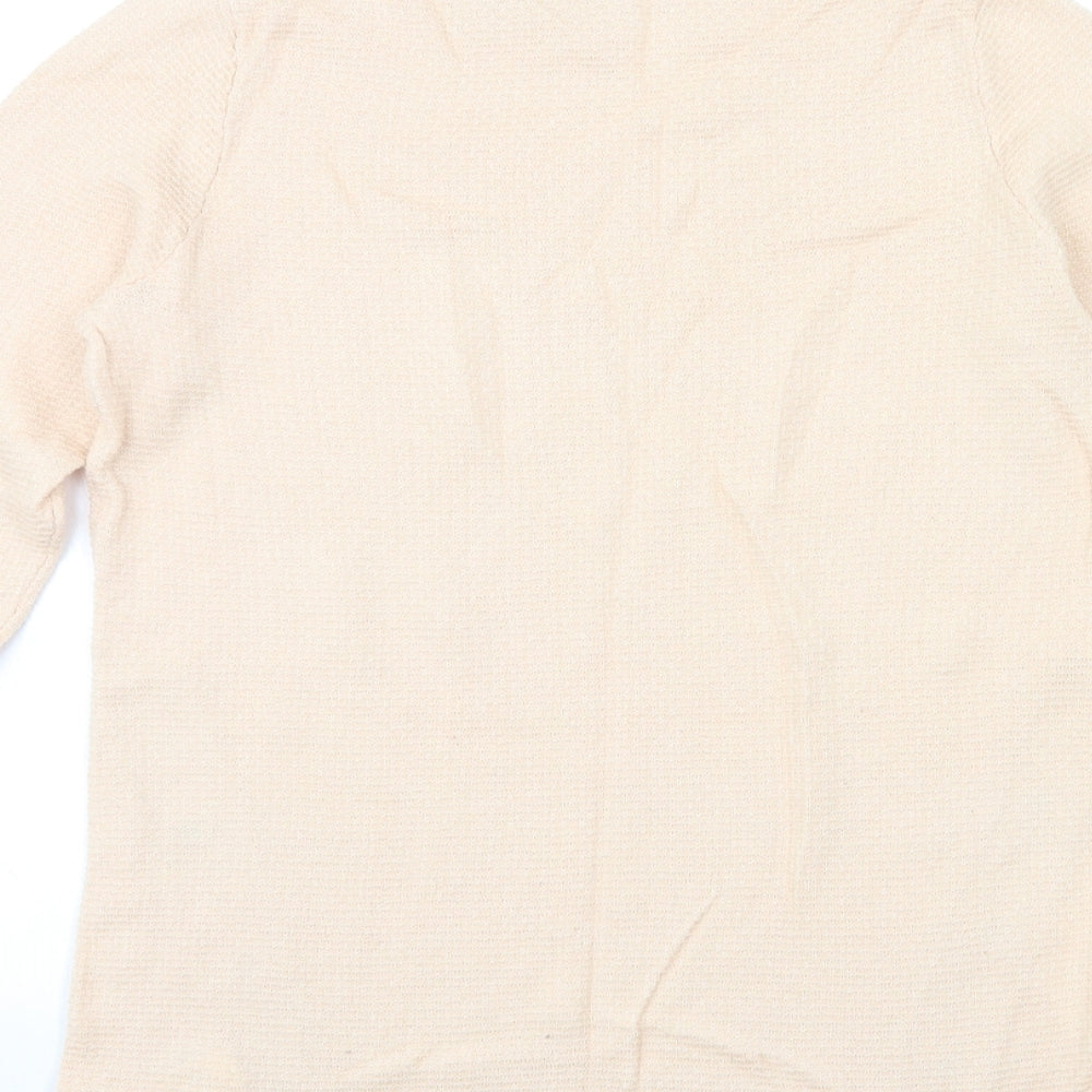 F&F Womens Pink Knit Pullover Jumper Size 8