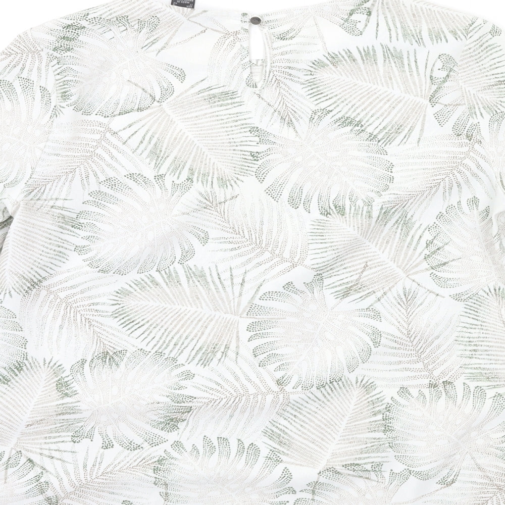 Primark Womens White Basic Blouse Size 10