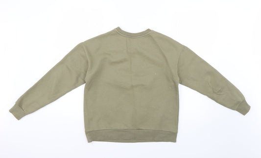 Primark Womens Green Geometric Pullover Jumper Size 6