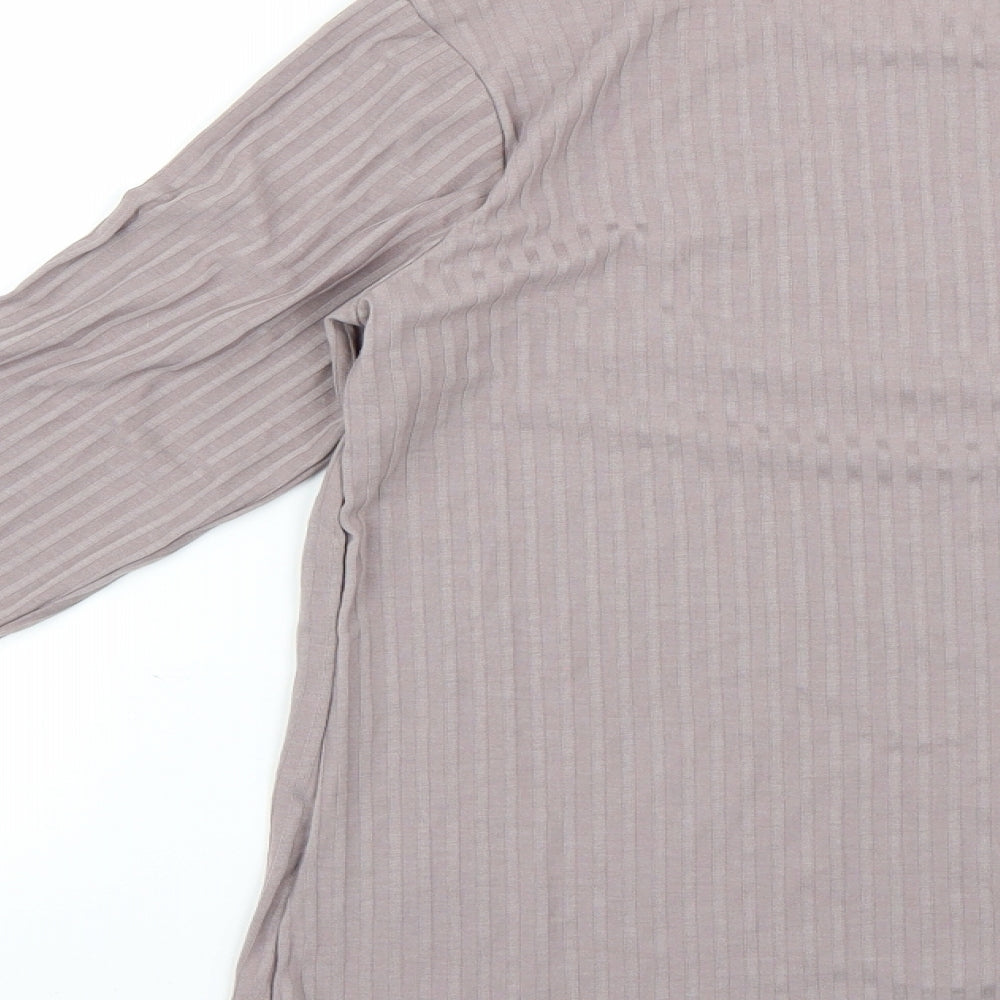 Womens UK Size M H&M Purple Basic T-Shirt