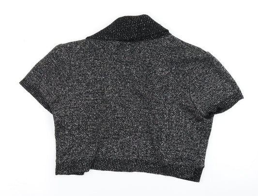 Womens UK Size 6 New Look Black Cardigan Jumper