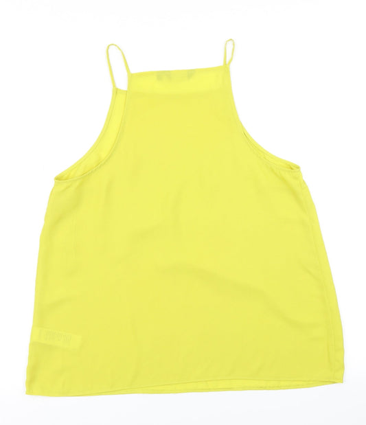 Womens UK Size 14 New Look Yellow Camisole Blouse