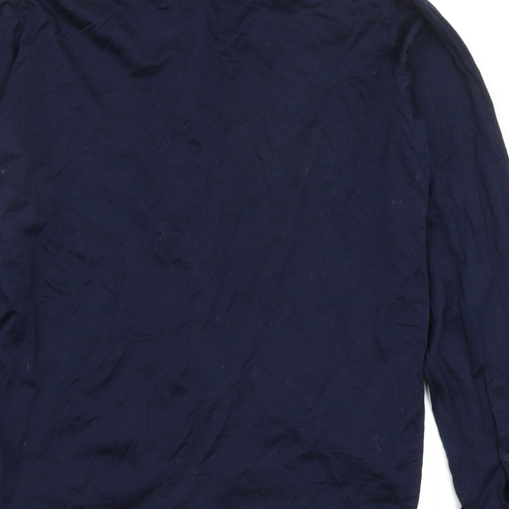 Zara Mens Blue Button-Up Size 15