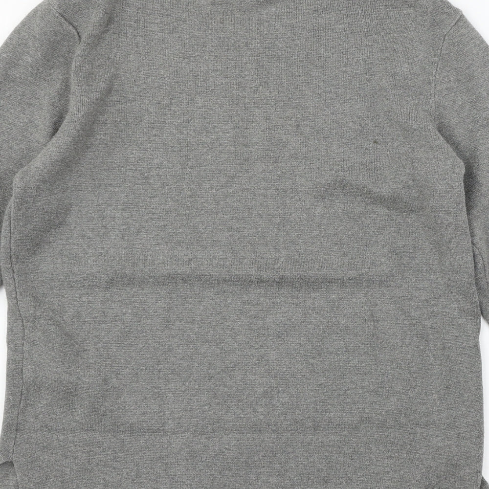 Topman Mens Grey Knit Pullover Jumper Size S