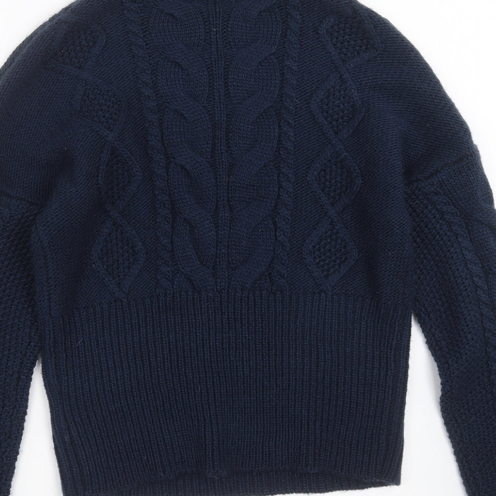 Womens UK Size 12 Fashion Union Blue Pullover Jumper