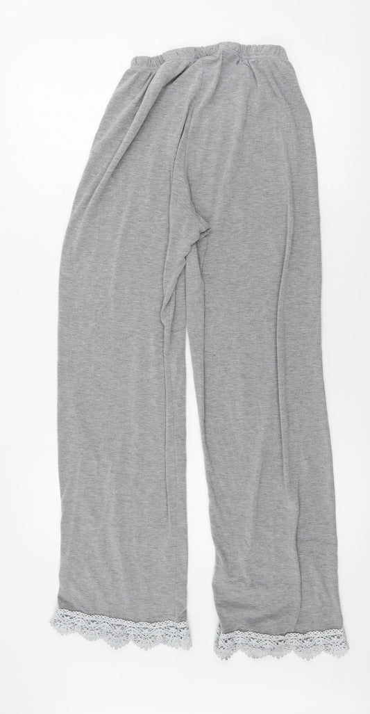 Womens UK Size 8 Topshop Regular Fit Grey Trousers