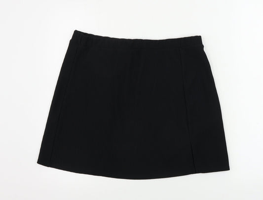 ASOS Womens Black A-Line Skirt Size 8