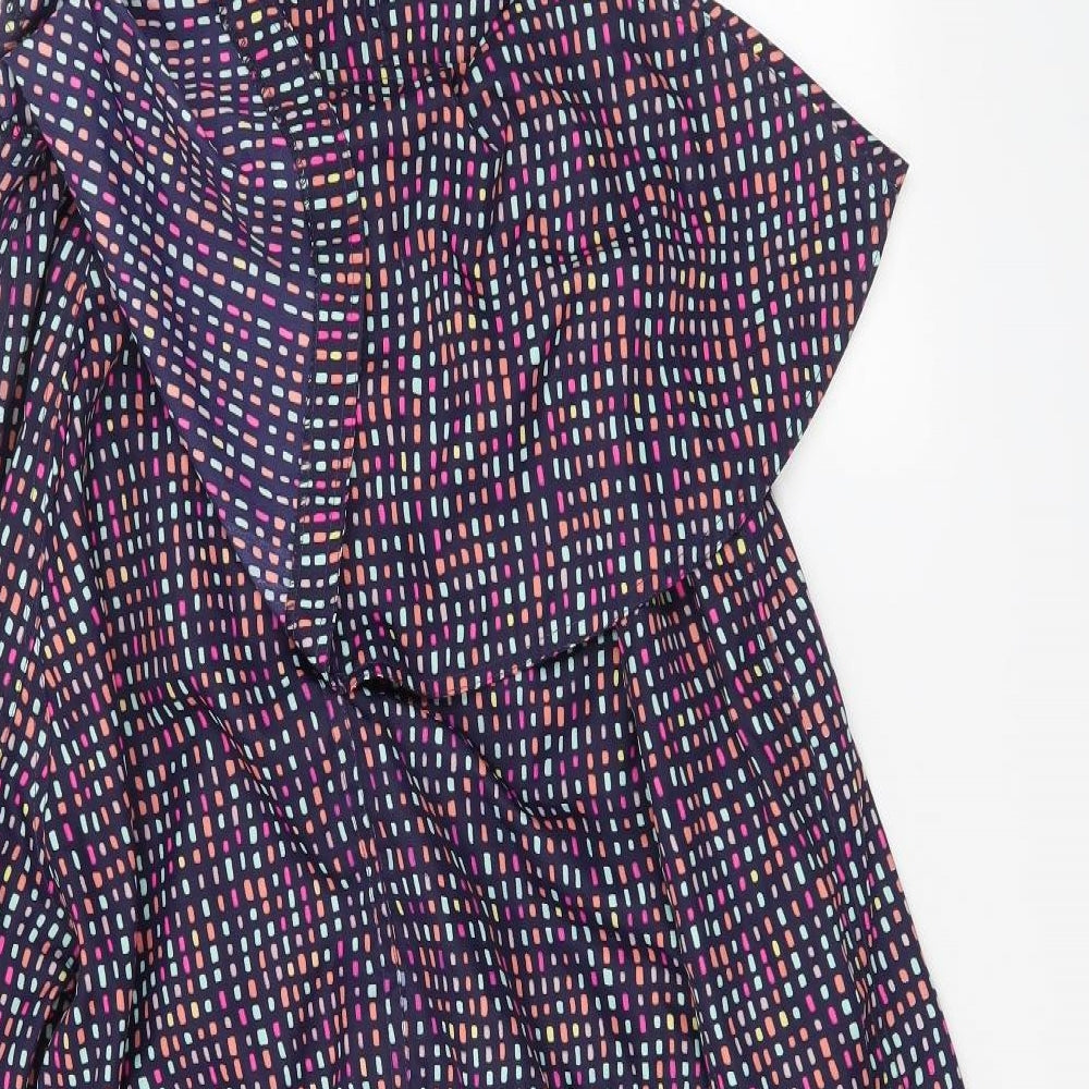 Denim & Co. Womens Multicoloured Parka Coat Size XS