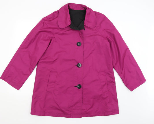 Centrigrade Womens Purple Rain Coat Coat Size M