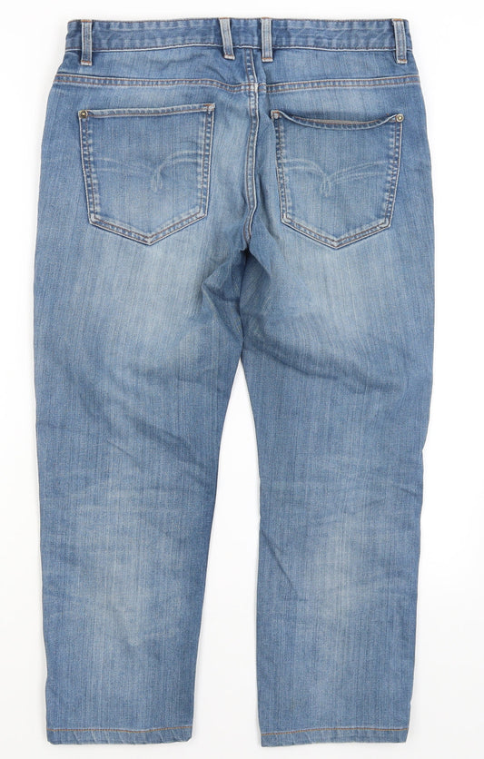 NEXT Mens Blue Straight Jeans Size 32 in L24 in