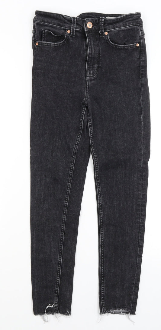 Additional front view of Marks & Spencer women’s grey skinny jeans, size UK 8, 25-inch leg