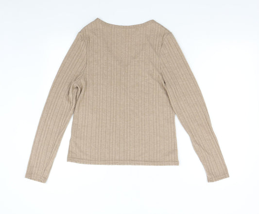 Primark Womens Brown Knit Pullover Jumper Size S