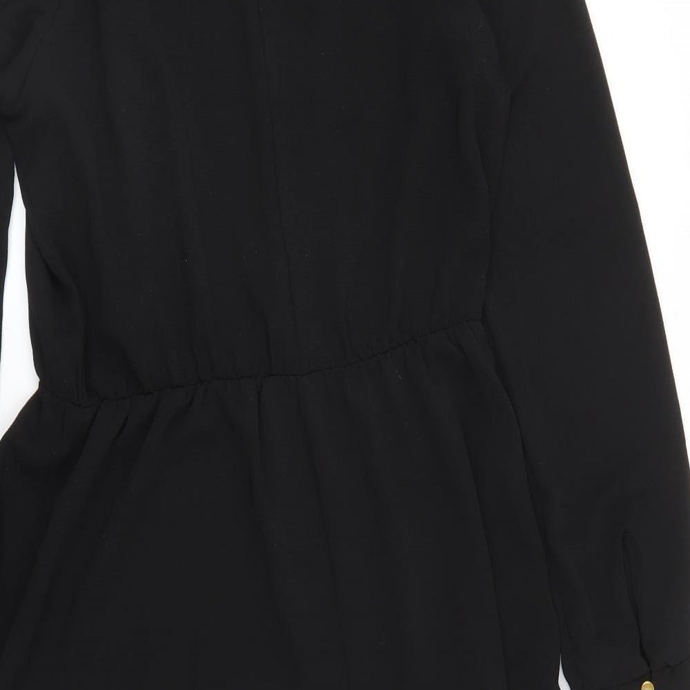 Peacocks Womens Black A-Line Size 10