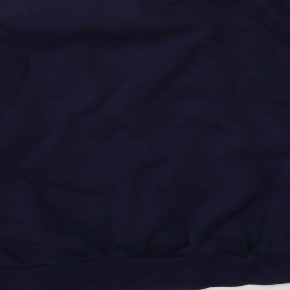 H&M Womens Blue Striped Cape Sweatshirt Size M